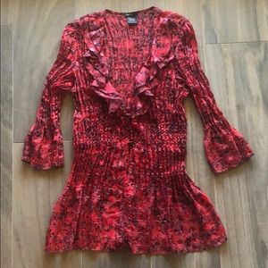 Women’s sheer top. Size L. Like new condition